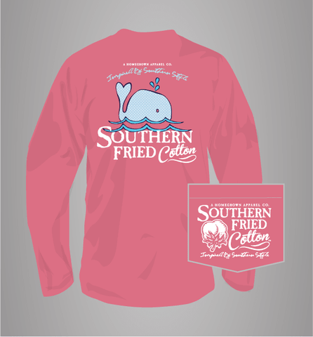 Baby Whale long sleeve - Southern Fried Cotton